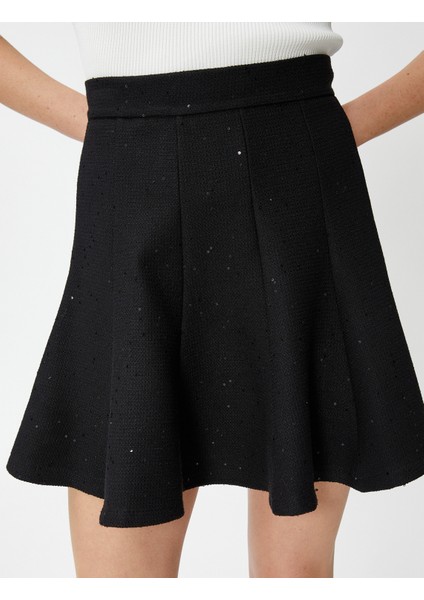 Mini Kloş Etek Payet Detaylı indirimleri