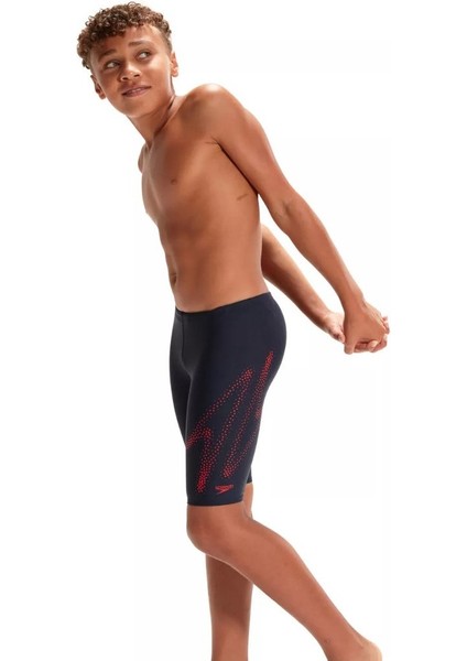 Speedo Hyperboom Plmt Jam Jm Lacivert Çocuk Mayo