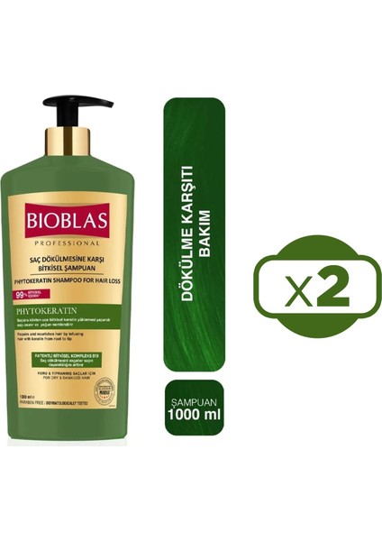 Phytokeratin Onarıcı 1000 ml Şampuan x 2 Adet