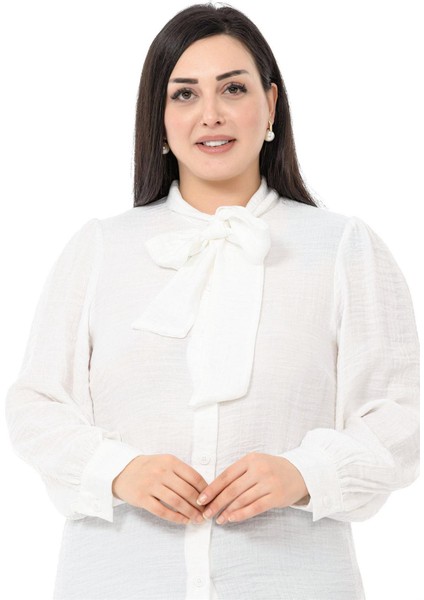 Büyük Beden Beyaz Gömlek