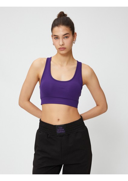 Basic Sporcu Sütyeni Halter Yaka