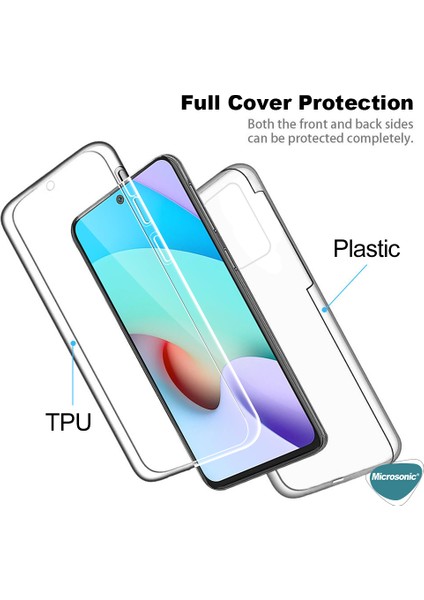 Xiaomi Redmi 10 2022 6 Tarafı Tam Full Koruma 360 Clear Soft Şeffaf Kılıf modelleri