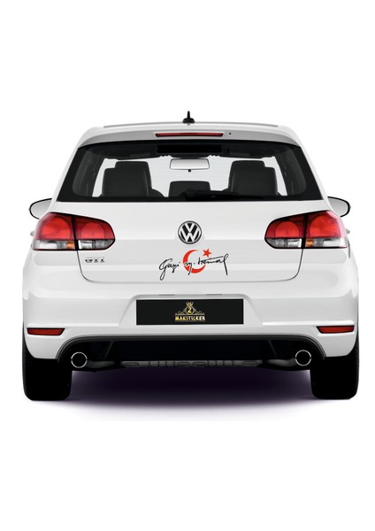 Gazi Mustafa Kemal Bayrak Detaylı Sticker fiyatları