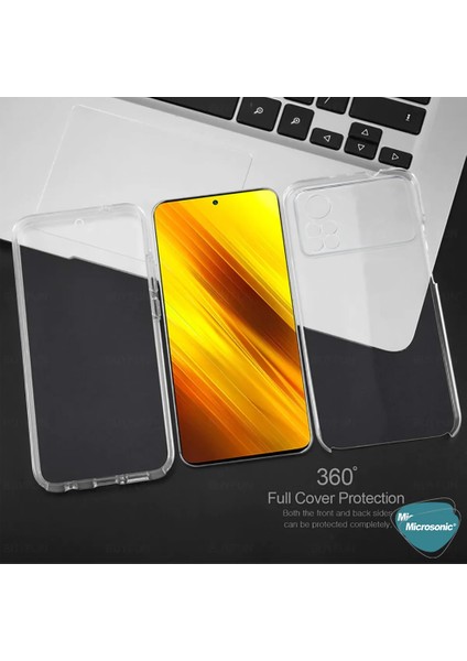 Xiaomi Poco M4 Pro 6 Tarafı Tam Full Koruma 360 Clear Soft Şeffaf Kılıf