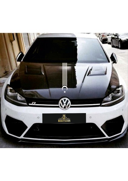 Araç Kaput Bayrak Şerit Sticker fiyatları