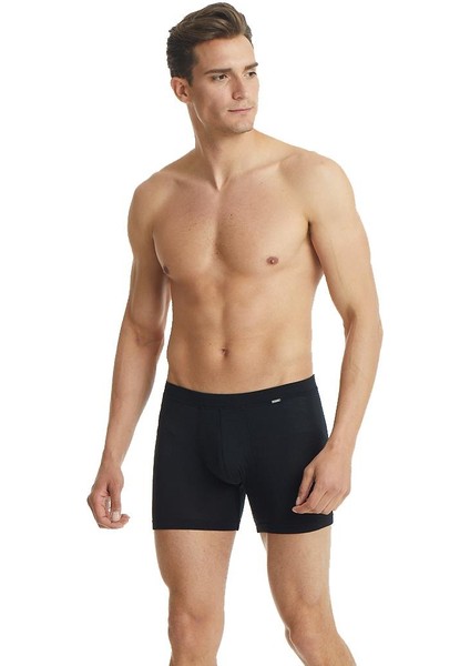 Erkek Siyah Silver Boxer 9313
