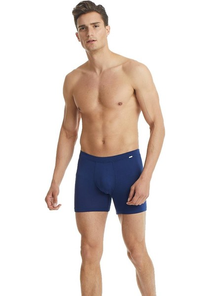 Erkek Lacivert Silver Boxer 9313