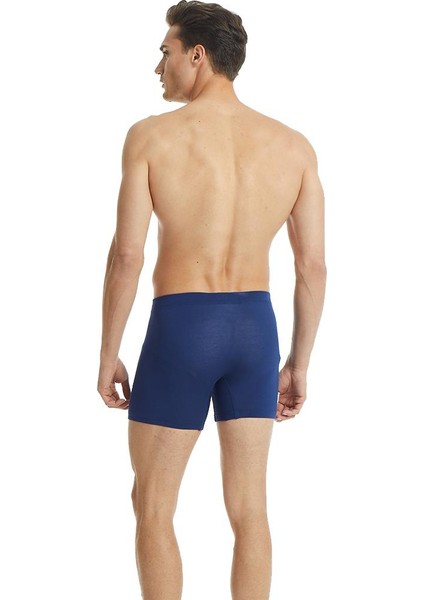 Erkek Lacivert Silver Boxer 9313