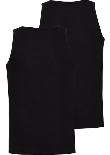 Erkek Siyah Atlet 2'li Paket Loose Fit 9225 fiyatları