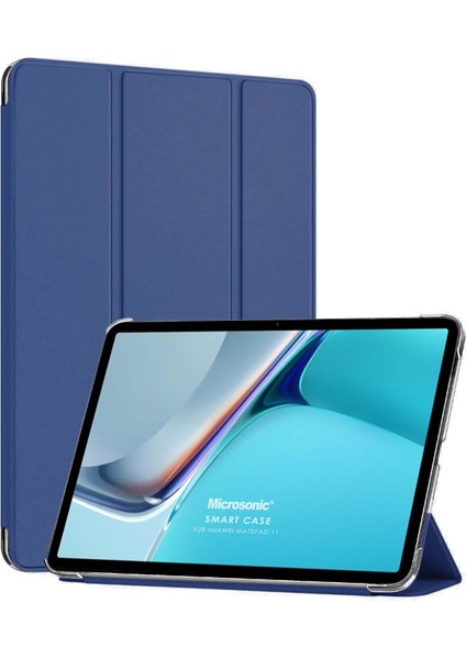 Honor Pad 8 Kılıf Slim Translucent Back Smart Cover Lacivert