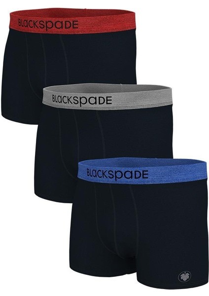 Erkek Siyah Boxer 3'lü Paket Modern Basics 9471