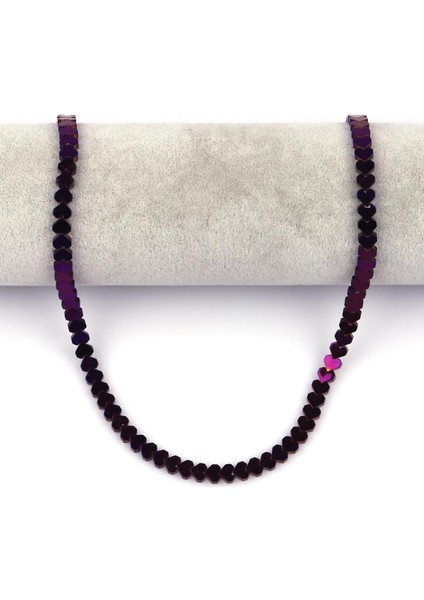 Mor Hematit Doğal Taş Dizi 6 mm Kalp Model fiyatları