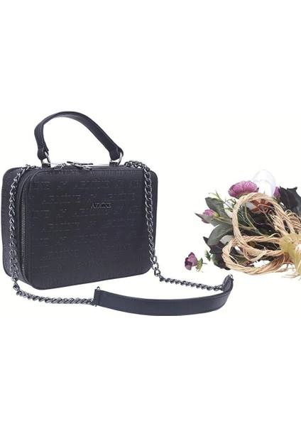 Çaça Armine Siyah Zincirli Omuz Çantası modelleri