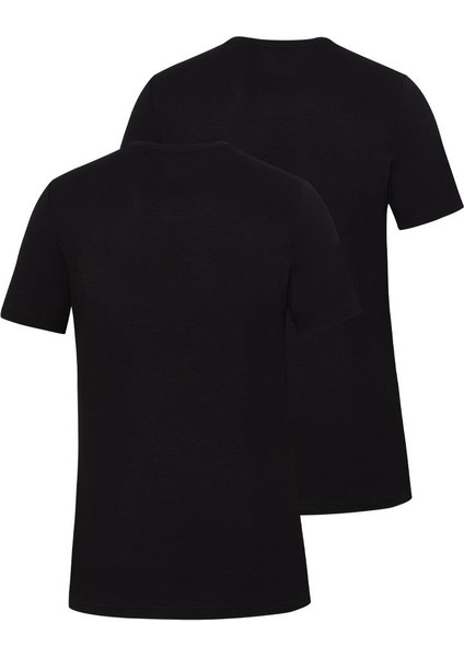 Erkek Siyah Atlet 2'li Paket 9675