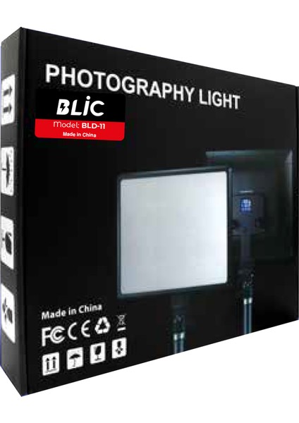 Blic Bld-11 Profesyonel 10INCH Kumandalı Video Fotoğraf Işığı