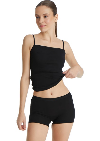 Kadın Siyah Boxer Essential 1301 modelleri