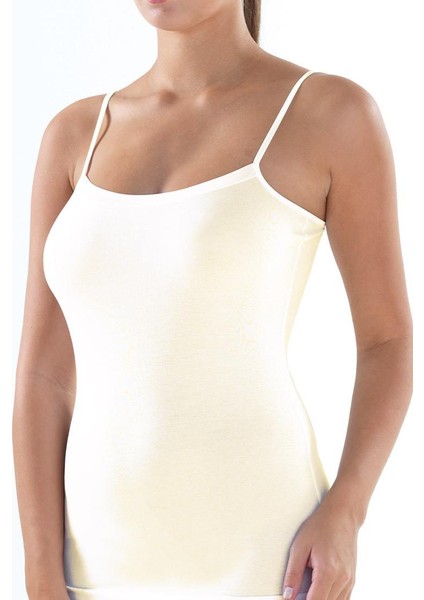 Kadın Krem Atlet Aura Satin 1404