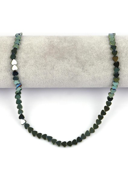 Yeşil Hematit Doğal Taş Dizi 6 mm Kalp Model fiyatları