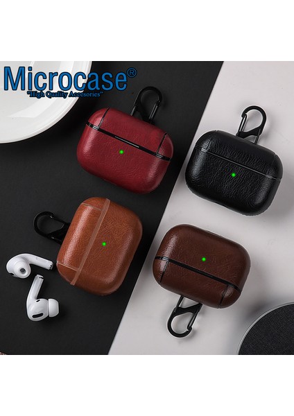 Airpods 3. Nesil Kulaklık ve Şarj Ünitesi Için Deri Desenli Askılı Kılıf fiyatları