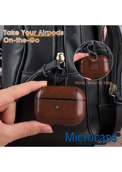 Airpods 3. Nesil Kulaklık ve Şarj Ünitesi Için Deri Desenli Askılı Kılıf modelleri