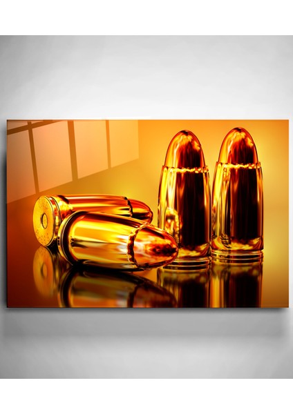 Mermiler Cam Tablo, Dekoratif Cam Tablo