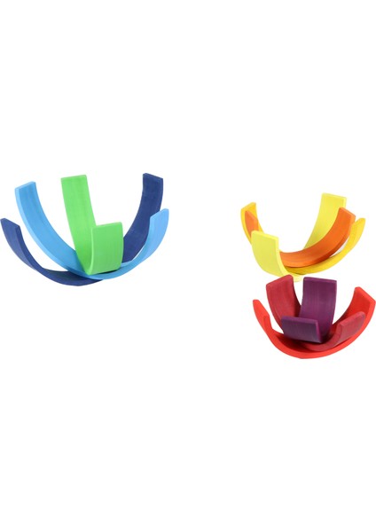 Waldorf Gün Batımı Gökkuşağı Eğitici Ahşap Oyuncak (29 CM) + Hediye Sırt Çantası