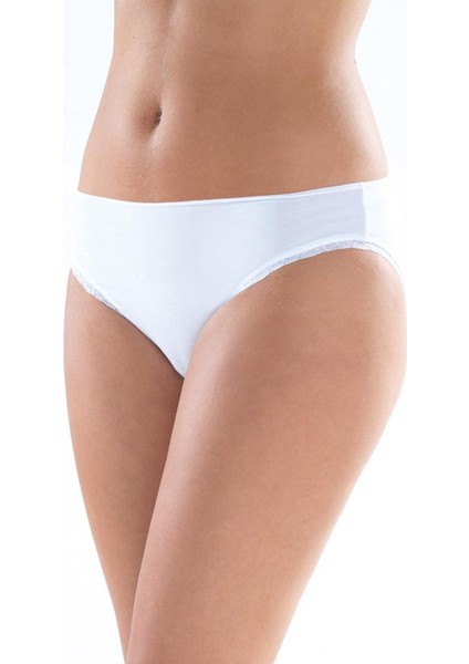 Kadın Beyaz Slip Külot Comfort Elegance 1362