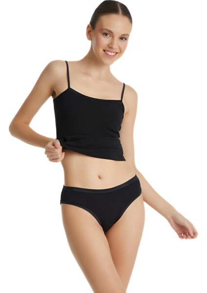 Aura Satin Siyah Slip 1400