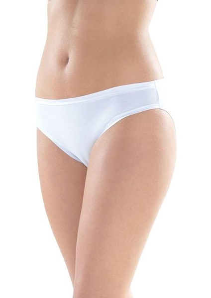 Kadın Beyaz Slip Aura Satin 1400