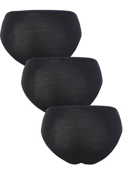 Kadın Siyah Slip Külot 3'lü Paket Essential 1575 fiyatları