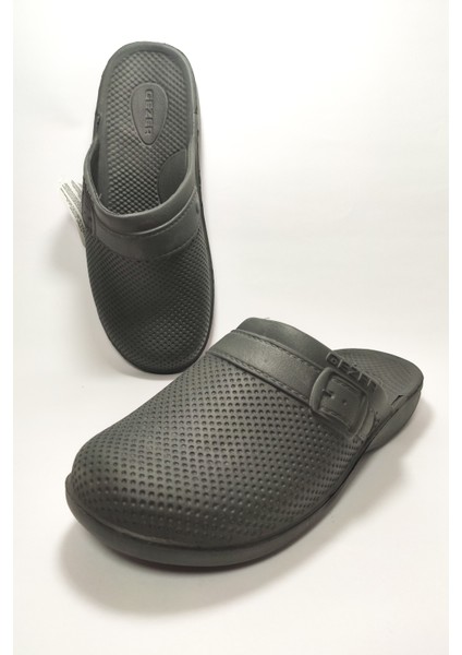 Gri Banyo, Balkon, Lavabo, Bahçe, Tuvalet Terliği Gezer Islak Zemin Kapalı Terlik