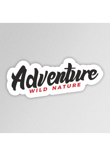 Wild Nature Adventure Outdoor Camping Karavan Sticker Etiket