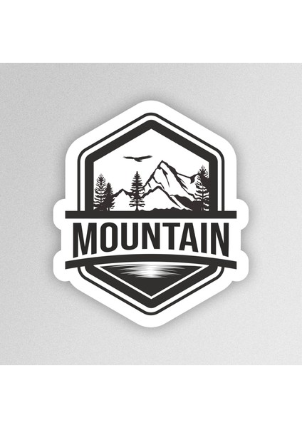 Mountain Adventure Outdoor Camping Karavan Sticker Etiket