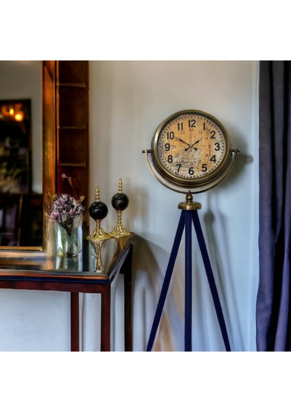 Eskitme Metal Ofis Salon Otel Ayaklı Seyyar Saat B14 fiyatları