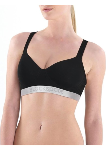 Silver Siyah Sporcu Sütyen 1626