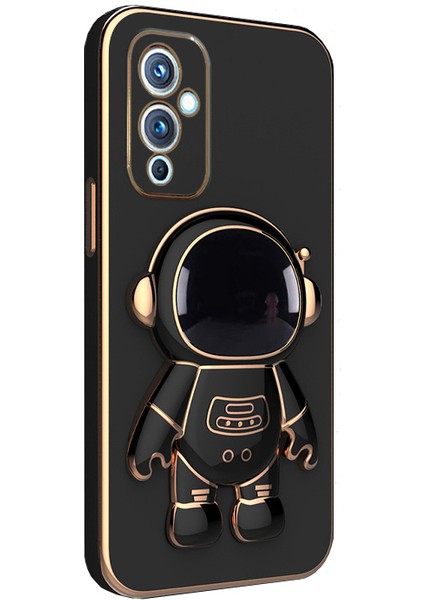 Apple iphone 13 Pro Max Uyumlu Kılıf Astronot Gizli Standlı Silikon Tutuculu Katlanabilir Lazer Tpu