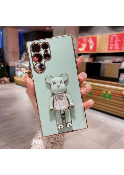 Xiaomi Redmi Note 8 Uyumlu Kılıf Baby Gizli Standlı Silikon Tutuculu Katlanabilir Lazer Tpu