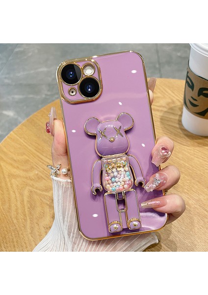 Xiaomi Redmi Note 8 Uyumlu Kılıf Baby Gizli Standlı Silikon Tutuculu Katlanabilir Lazer Tpu