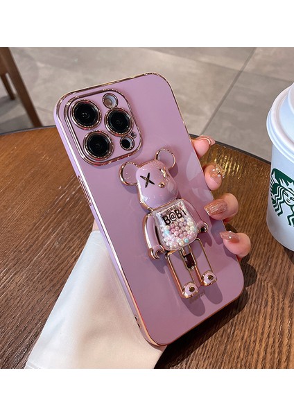 Xiaomi Redmi Note 8 Uyumlu Kılıf Baby Gizli Standlı Silikon Tutuculu Katlanabilir Lazer Tpu