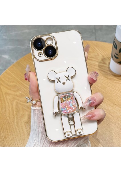 Xiaomi Redmi Note 9 Uyumlu Kılıf Baby Gizli Standlı Silikon Tutuculu Katlanabilir Lazer Tpu