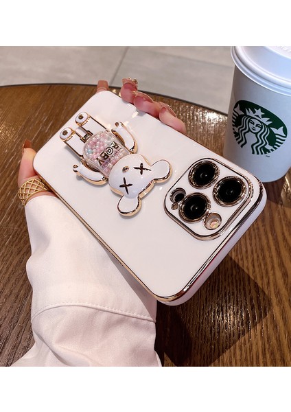 Xiaomi Redmi Note 9 Uyumlu Kılıf Baby Gizli Standlı Silikon Tutuculu Katlanabilir Lazer Tpu