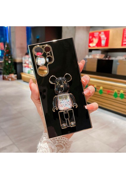 Apple iphone 7 Uyumlu Kılıf Baby Gizli Standlı Silikon Tutuculu Katlanabilir Lazer Tpu