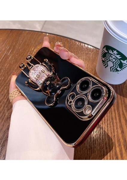 Apple iphone 7 Uyumlu Kılıf Baby Gizli Standlı Silikon Tutuculu Katlanabilir Lazer Tpu