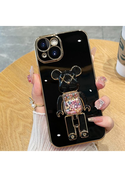 Apple iphone 11 Pro Uyumlu Kılıf Baby Gizli Standlı Silikon Tutuculu Katlanabilir Lazer Tpu