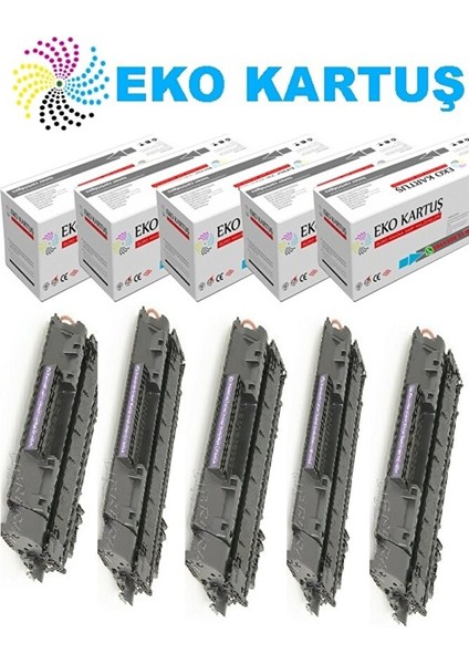 Hp 05A - CE505A Muadil Toner - P2055DN/P2055X/CE457A/CE459A ) Ekonomik Avantajlı 5’li Paket