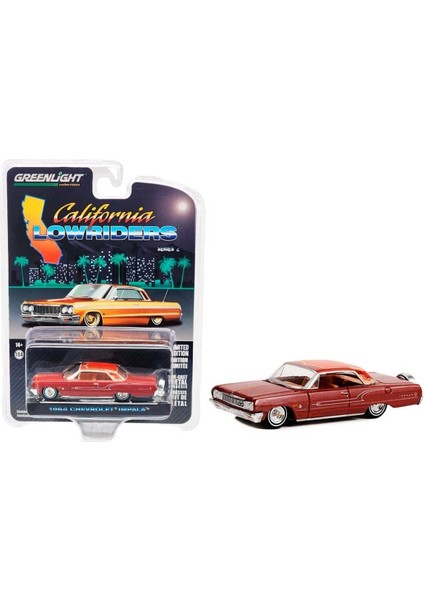 1:64 California Lowriders Series 2 1964 Chevrolet Impala With Continental Kit In Copper Brown 63030-B