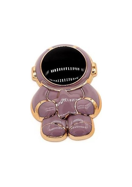 Oppo A54 CPH2239 Uyumlu Kılıf Astronot Gizli Standlı Silikon Tutuculu Katlanabilir Lazer Tpu modelleri