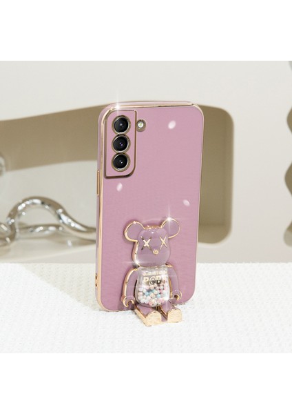 Apple iphone 11 Pro Uyumlu Kılıf Baby Gizli Standlı Silikon Tutuculu Katlanabilir Lazer Tpu