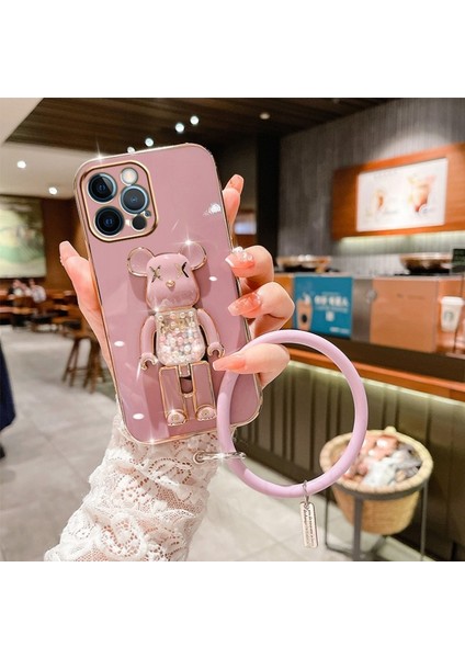Xiaomi Redmi Note 9s Uyumlu Kılıf Baby Halkalı Gizli Standlı Silikon Tutuculu Katlanabilir Lazer Tpu