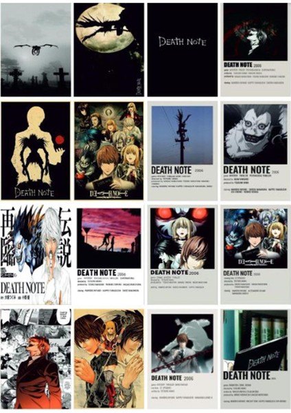 Death Note Tasarım Duvar Kağıdı Poster Set 31